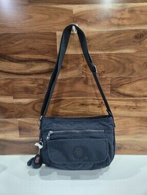 Kipling Navy Crossbody Organizer Bag Medium NEW Adjustable Syro
